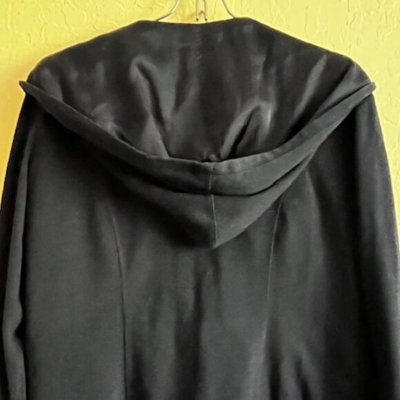 CAbi zippered hoodie/pants, Navy, Sz M, capri/ankle length pants, brass snaps - Picture 3 of 14